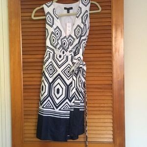 Banana Republic Print Wrap Dress